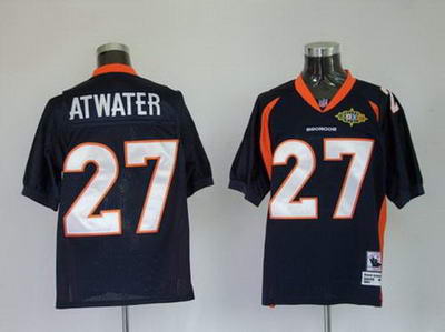 Denver Broncos 27 Atwater Blue Throwback Jerseys