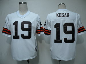 Cleveland Browns 19 Kosar White throwback Jerseys