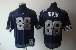 Dallas Cowboys 88 Michael Irvin throwback blue jerseys