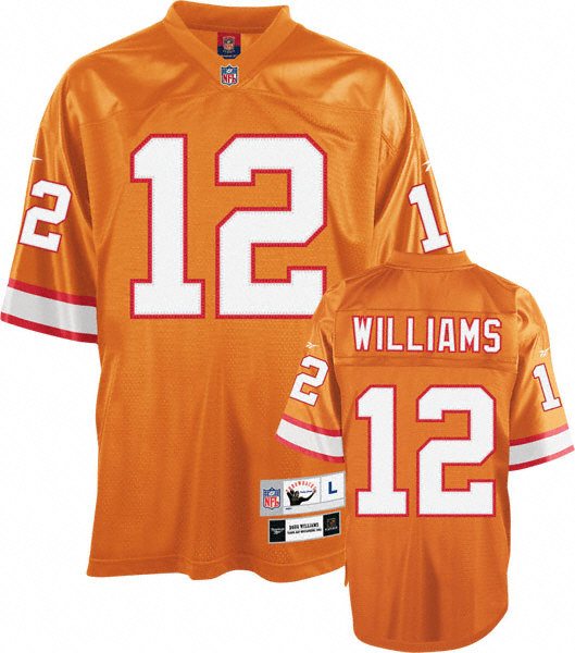 doug williams tampa bay buccaneers orange nfl premier throwback jersey