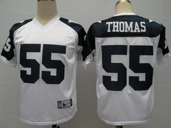 Dallas Cowboys 55 Thomas White Jerseys Thanksgiving Throwback