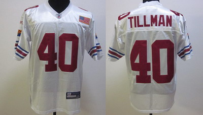 Arizona Cardinals 40 Tillman whate Throwback Jerseys