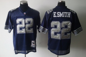 Dallas Cowboys 22 E.smith throwback blue jerseys