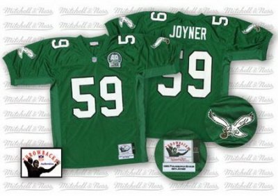 Philadelphia Eagles 59 Joyner Green Throwback Jersey