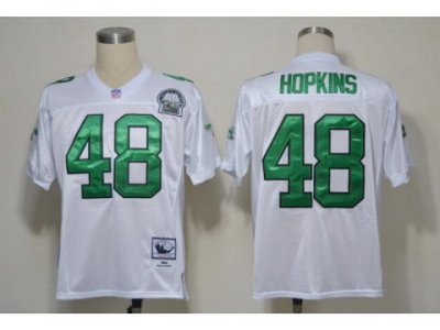 NFL Jerseys Philadelphia Eagle 48 Wes Hopkins Throwback White