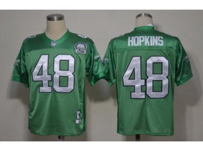 NFL Jerseys Philadelphia Eagle 48 Wes Hopkins Throwback Green