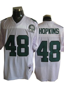 Eagles 48 Hopkins Authentic Throwback white Jersey 99th patch