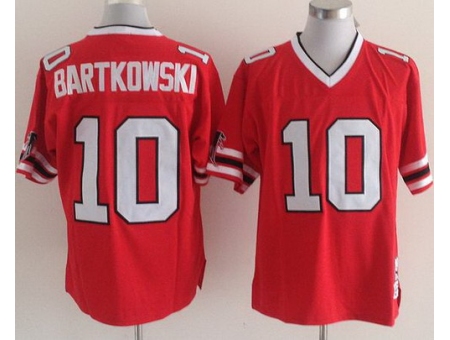 Atlanta Falcons Red 10 Steve Bartkowski Red Throwback NFL Jerseys