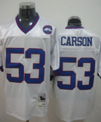 nfl New York Giants 53 Harry Carson throwback White