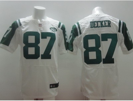 Nike New York Jets 87 Eric Decker White Elite NFL Jersey