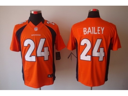 Nike Denver Broncos 24 Champ Bailey Orange LIMITED NFL Jersey