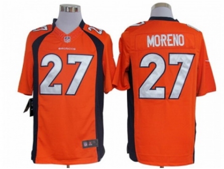 Nike Denver Broncos 27 Knowshon Moreno orange Limited NFL Jersey