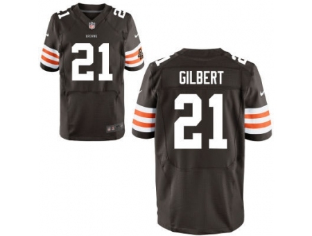 Nike Cleveland Browns 17 Justin Gilbert Brown Elite NFL Jersey