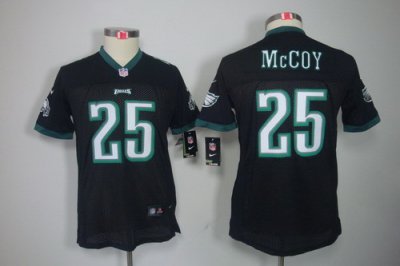 Youth Nike Philadelphia Eagles 25# LeSean McCoy Black Color[Youth Limited Jerseys]