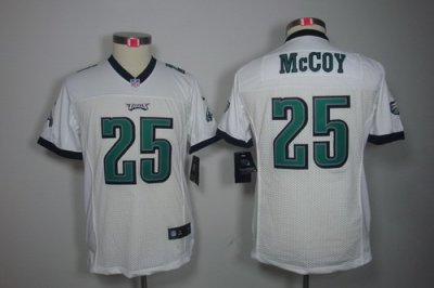 Youth Nike Philadelphia Eagles 25# LeSean McCoy White Color[ Limited Jerseys]