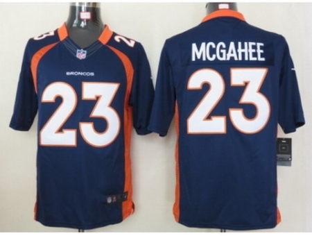 Nike Denver Broncos 23 Willis McGahee Blue Limited NFL Jersey