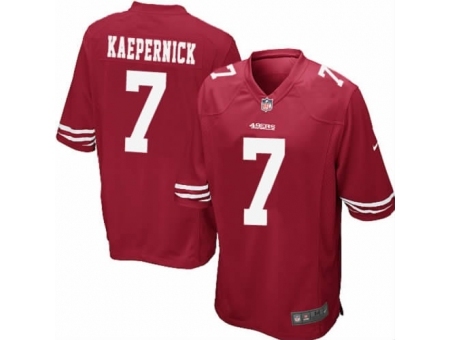 Nike San Francisco 49ers 7 Colin Kaepernick Red Elite NFL Jersey