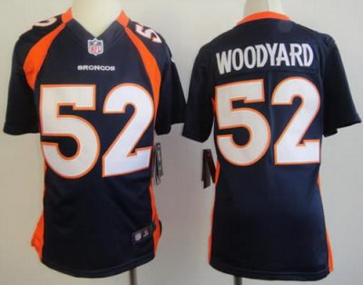 Youth Nike Denver Broncos #52 Wesley Woodyard Blue NFL Jerseys