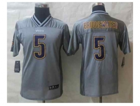 Nike Youth minnesota vikings #5 bridgewater grey[vapor][bridgewater]