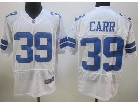 Nike Dallas Cowboys 39 Brandon Carr White Elite NFL Jersey