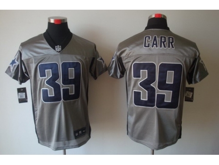 Nike Dallas Cowboys 39 Brandon Carr Grey Elite Shadow NFL Jersey