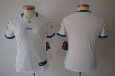 Women Nike Miami Dolphins Blank White Color[Women Limited Jerseys]