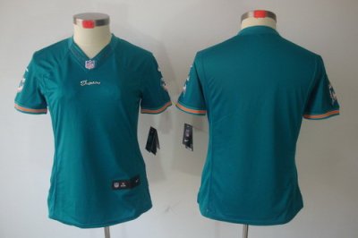 Women Nike Miami Dolphins Blank Green Color[Women Limited Jerseys]