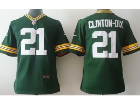 Youth Nike Green Bay Packers 21 Ha Ha Clinton-Dix Green NFL Jerseys