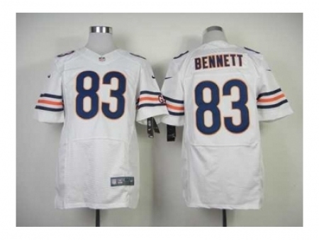 Nike Chicago Bears 83 Martellus Bennett white Elite NFL Jersey