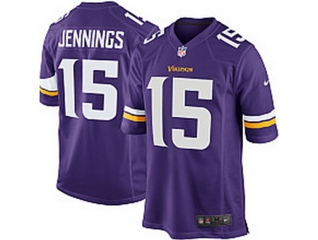 Nike Minnesota Vikings 15 Greg Jennings Purple Game NFL Jersey