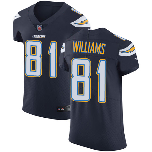 Nike Chargers #81 Mike Williams Navy Blue Team Color Mens Stitched NFL Vapor Untouchable Elite Jerse