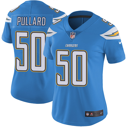 Womens Chargers #50 Hayes Pullard Electric Blue Blue Home Jersey