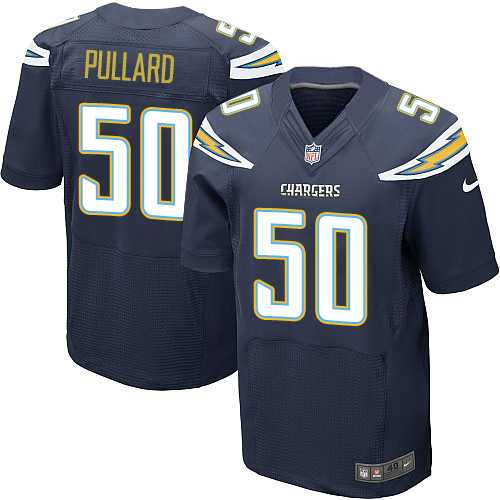 Mens Nike Los Angeles Chargers #50 Hayes Pullard Navy Blue Elite Jersey