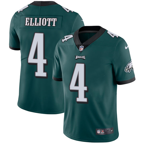 Nike Eagles #4 Jake Elliott Midnight Green Team Color Mens Stitched NFL Vapor Untouchable Limited Je