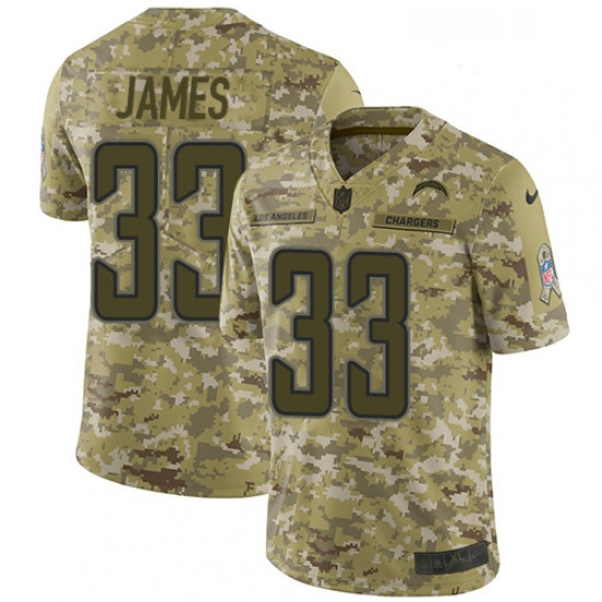 Men Nike Los Angeles Chargers 33 Derwin James Limited Camo 2018 Salute to Service NFL Jersey