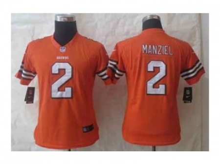 Nike Women Jerseys Cleveland Browns #2 Manziel orange