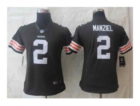 Nike Women Jerseys Cleveland Browns #2 Manziel brown