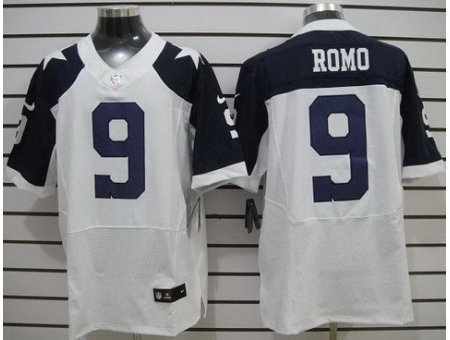 Nike Dallas Cowboys 9 Tony Romo White Elite Thankgivings NFL Jersey