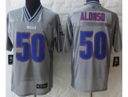 Nike Buffalo Bills 50 Kiko Alonso Grey Elite Vapor NFL Jersey