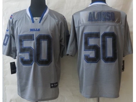 Nike Buffalo Bills 50 Kiko Alonso Grey Elite Lights Out NFL Jersey