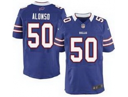 Nike Buffalo Bills 50 Kiko Alonso Blue Elite NFL Jersey