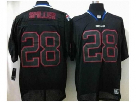 Nike Buffalo Bills 28 Spiller black Elite lights out NFL Jersey