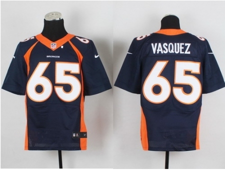 Nike Denver Broncos 65 Louis vasquez blue Elite NFL Jersey