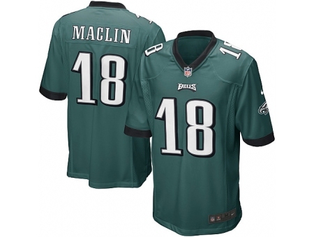 Nike Philadelphia Eagles 18 Jeremy Maclin green Game NFL Jersey