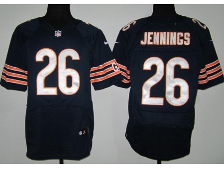 Nike Chicago Bears 26 Tim Jennings Blue Elite NFL Jersey