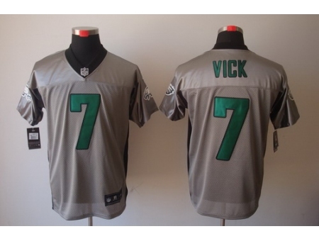 Nike Philadelphia Eagles 7 Michael Vick Grey Elite Shadow NFL Jersey