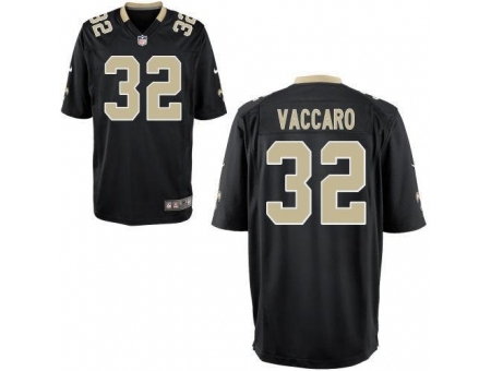 Nike New Orleans Saints 32 Kenny Vaccaro Black Game NFL Jersey