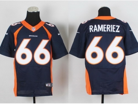 Nike Denver Broncos 66 Manny Rameriez blue Elite NFL Jersey