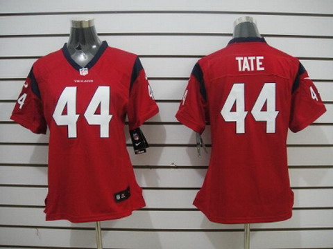 Nike Women Houston Texans #44 Tate Red Jerseys