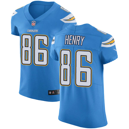 Nike Chargers #86 Hunter Henry Electric Blue Alternate Mens Stitched NFL Vapor Untouchable Elite Jer